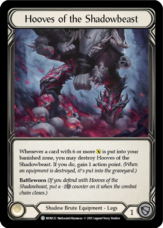 Hooves of the Shadowbeast [MON122-CF] (Monarch)  1st Edition Cold Foil | RetroPlay Games