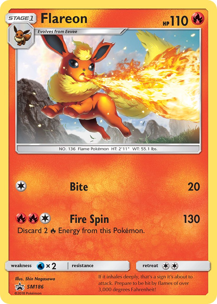 Flareon (SM186) [Sun & Moon: Black Star Promos] | RetroPlay Games