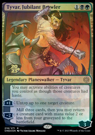 Tyvar, Jubilant Brawler [Phyrexia: All Will Be One Prerelease Promos] | RetroPlay Games