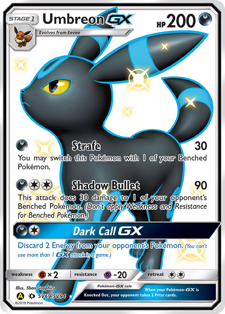 Umbreon GX (SV69/SV94) [Sun & Moon: Hidden Fates - Shiny Vault] | RetroPlay Games