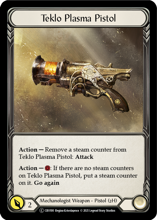 Teklo Plasma Pistol [U-CRU100] (Crucible of War Unlimited)  Unlimited Rainbow Foil | RetroPlay Games