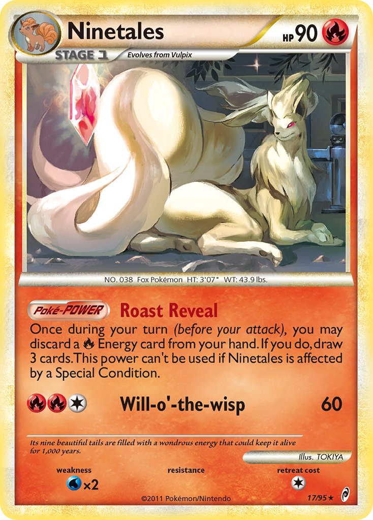 Ninetales (17/95) (Theme Deck Exclusive) [HeartGold & SoulSilver: Call of Legends] | RetroPlay Games