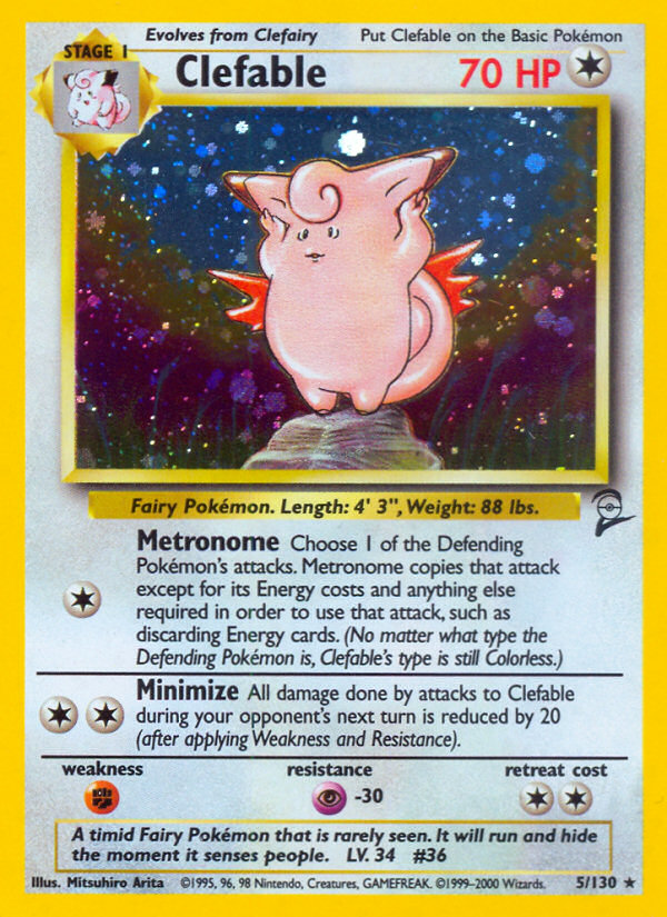 Clefable (5/130) [Base Set 2] | RetroPlay Games