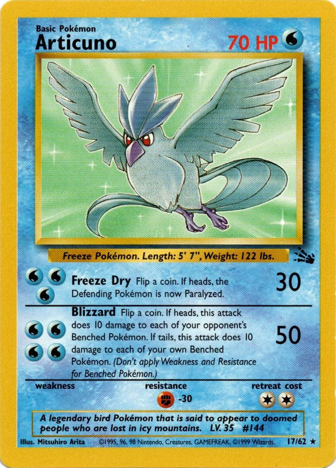 Articuno (17/62) [Fossil Unlimited] | RetroPlay Games