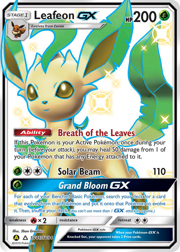 Leafeon GX (SV46/SV94) [Sun & Moon: Hidden Fates - Shiny Vault] | RetroPlay Games