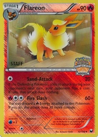 Flareon (12/108) (Regional Championship 2013 Promo Staff) [Black & White: Dark Explorers] | RetroPlay Games