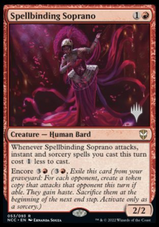 Spellbinding Soprano (Promo Pack) [Streets of New Capenna Commander Promos] | RetroPlay Games