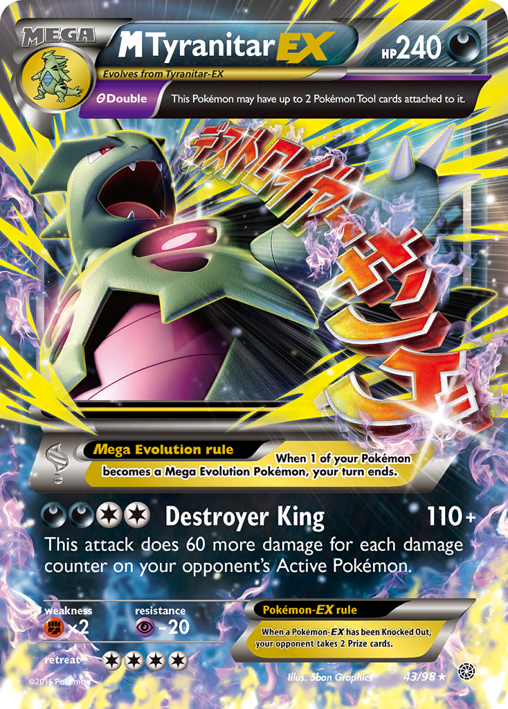 M Tyranitar EX (43/98) [XY: Ancient Origins] | RetroPlay Games