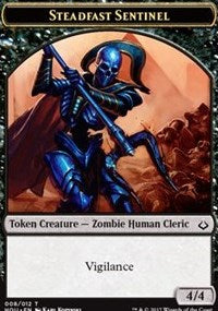 Steadfast Sentinel // Zombie Double-sided Token [Hour of Devastation Tokens] | RetroPlay Games