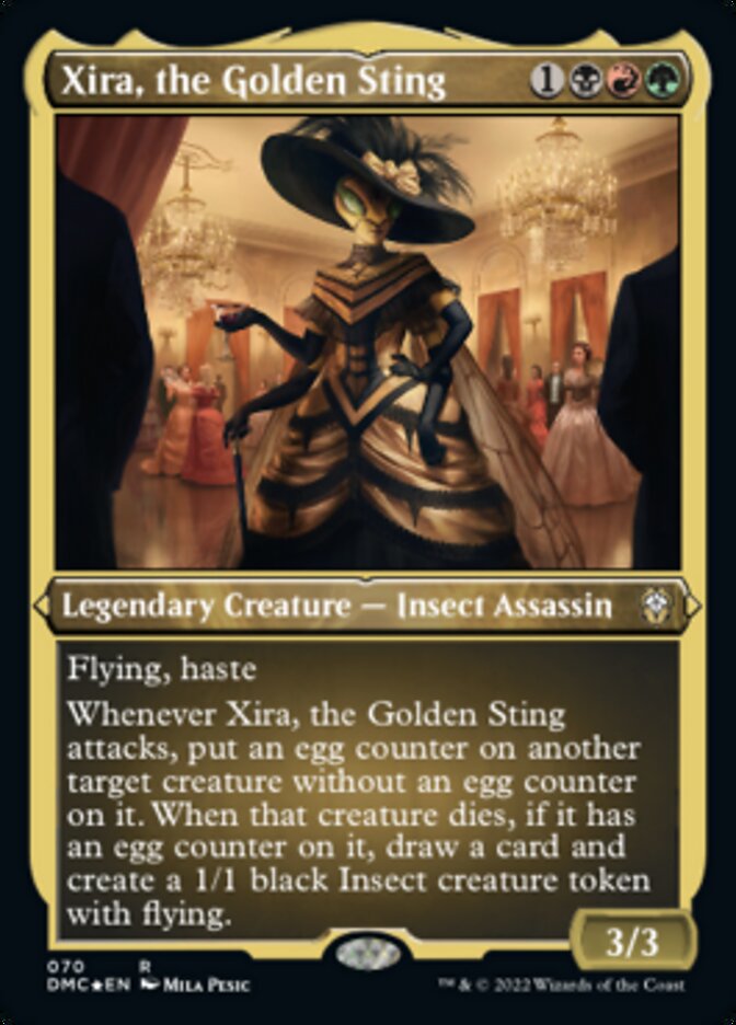 Xira, the Golden Sting (Foil Etched) [Dominaria United Commander] | RetroPlay Games