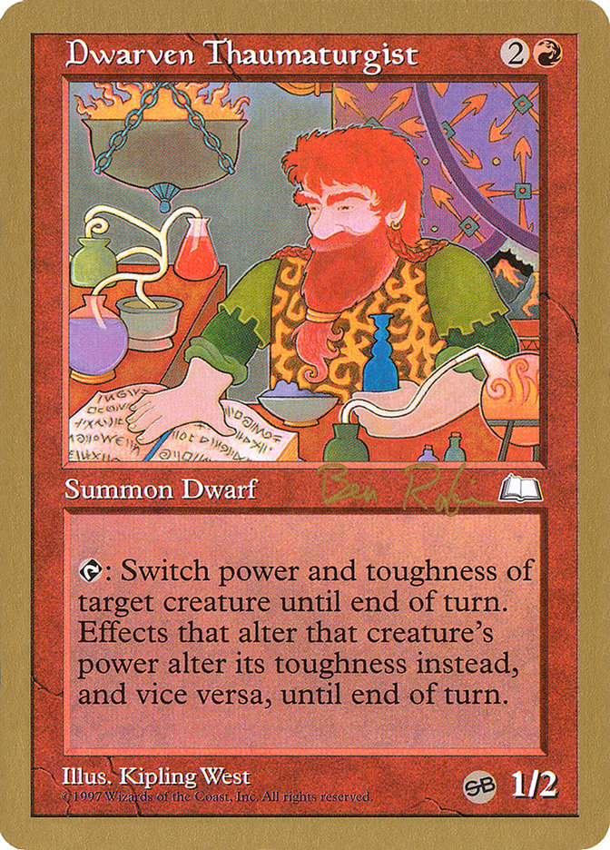 Dwarven Thaumaturgist (Ben Rubin) (SB) [World Championship Decks 1998] | RetroPlay Games