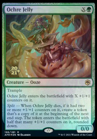 Ochre Jelly [Dungeons & Dragons: Adventures in the Forgotten Realms Prerelease Promos] | RetroPlay Games