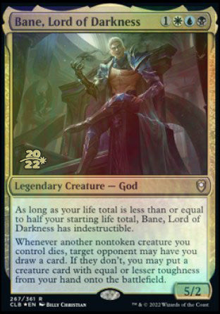 Bane, Lord of Darkness [Commander Legends: Battle for Baldur's Gate Prerelease Promos] | RetroPlay Games