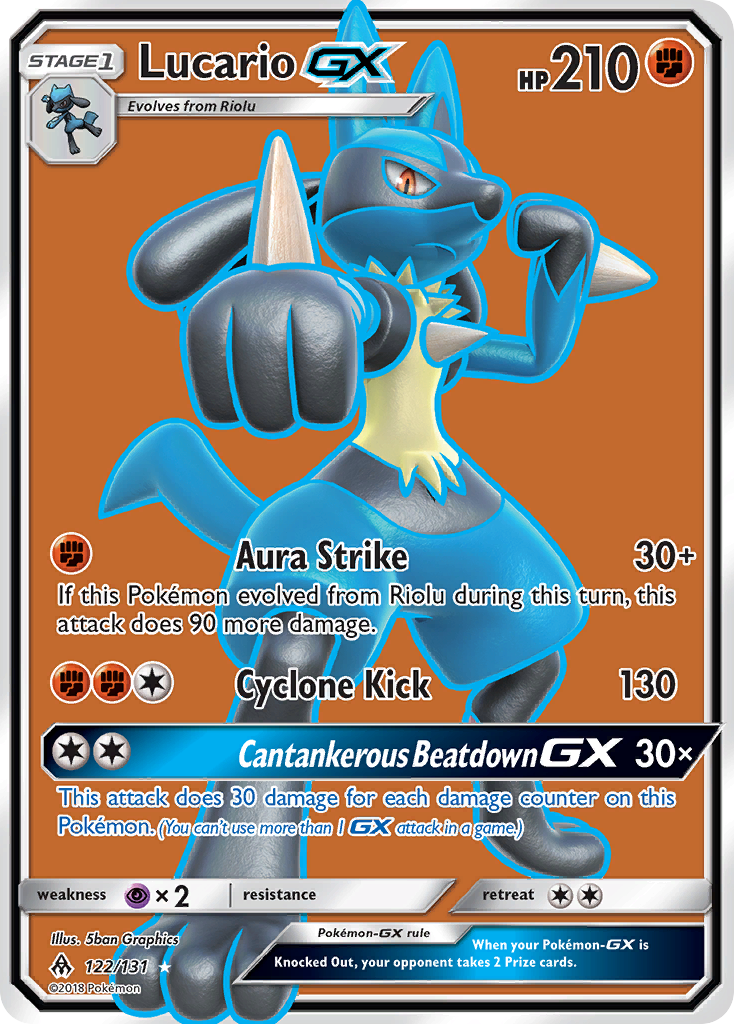 Lucario GX (122/131) [Sun & Moon: Forbidden Light] | RetroPlay Games