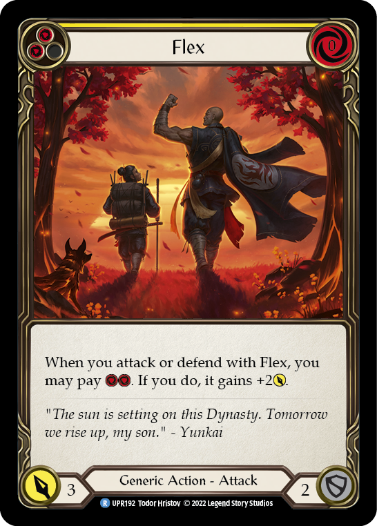 Flex (Yellow) [UPR192] (Uprising)  Rainbow Foil | RetroPlay Games