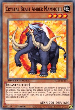 Crystal Beast Amber Mammoth [SGX1-ENF03] Common | RetroPlay Games