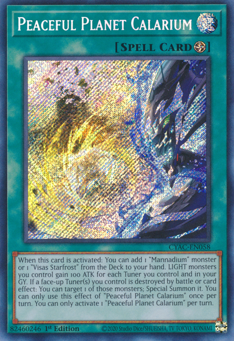 Peaceful Planet Calarium [CYAC-EN058] Secret Rare | RetroPlay Games