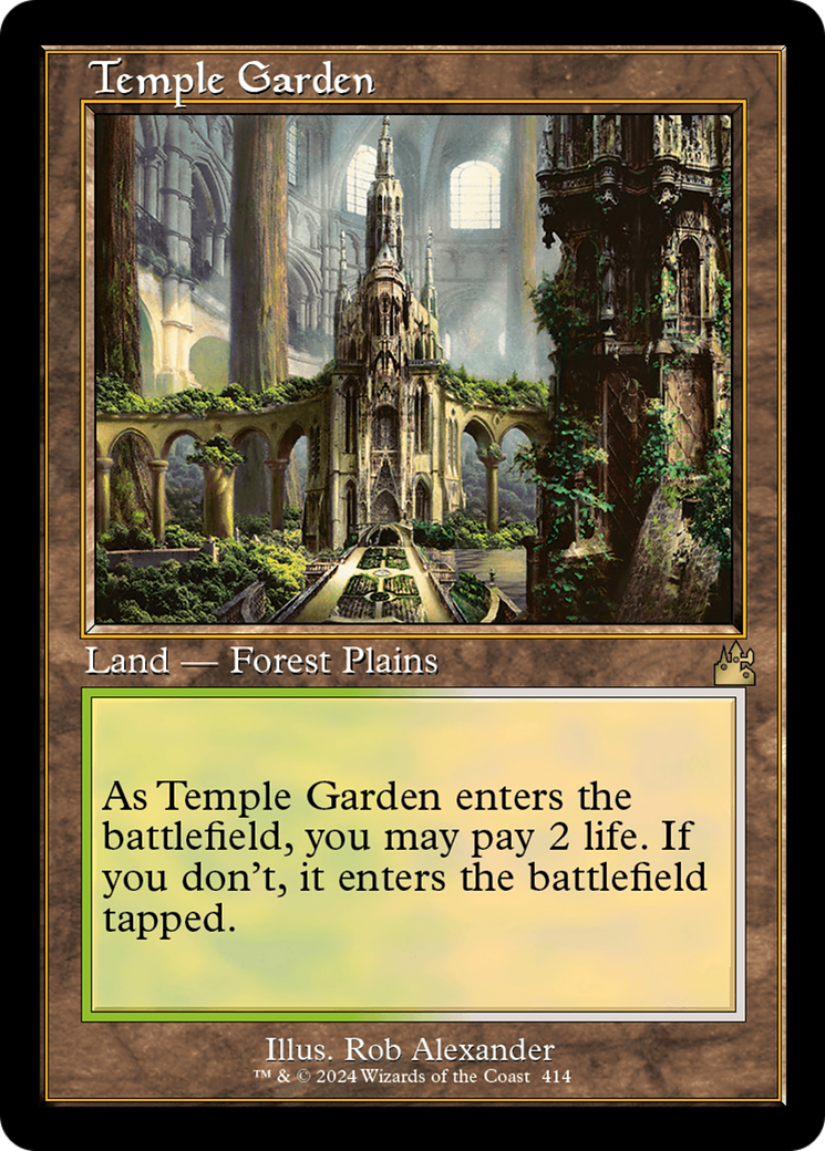 Temple Garden (Retro) [Ravnica Remastered] | RetroPlay Games