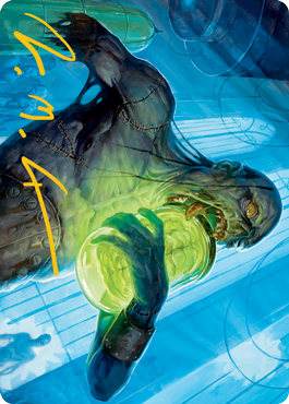 Larder Zombie Art Card (Gold-Stamped Signature) [Innistrad: Midnight Hunt Art Series] | RetroPlay Games