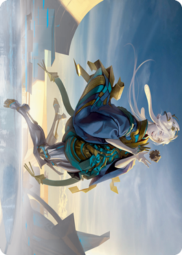 Moonfolk Puzzlemaker Art Card [Kamigawa: Neon Dynasty Art Series] | RetroPlay Games