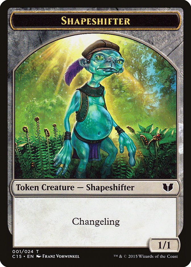 Elemental Shaman // Shapeshifter Double-Sided Token [Commander 2015 Tokens] | RetroPlay Games