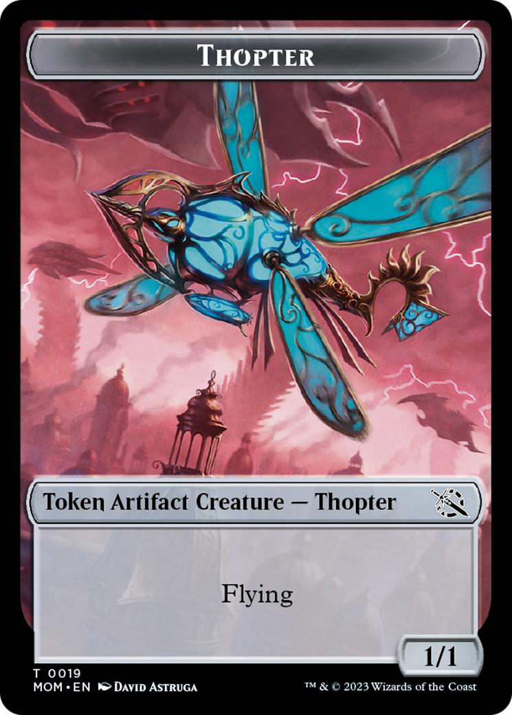 Treasure (21) // Thopter Double-Sided Token [March of the Machine Tokens] | RetroPlay Games