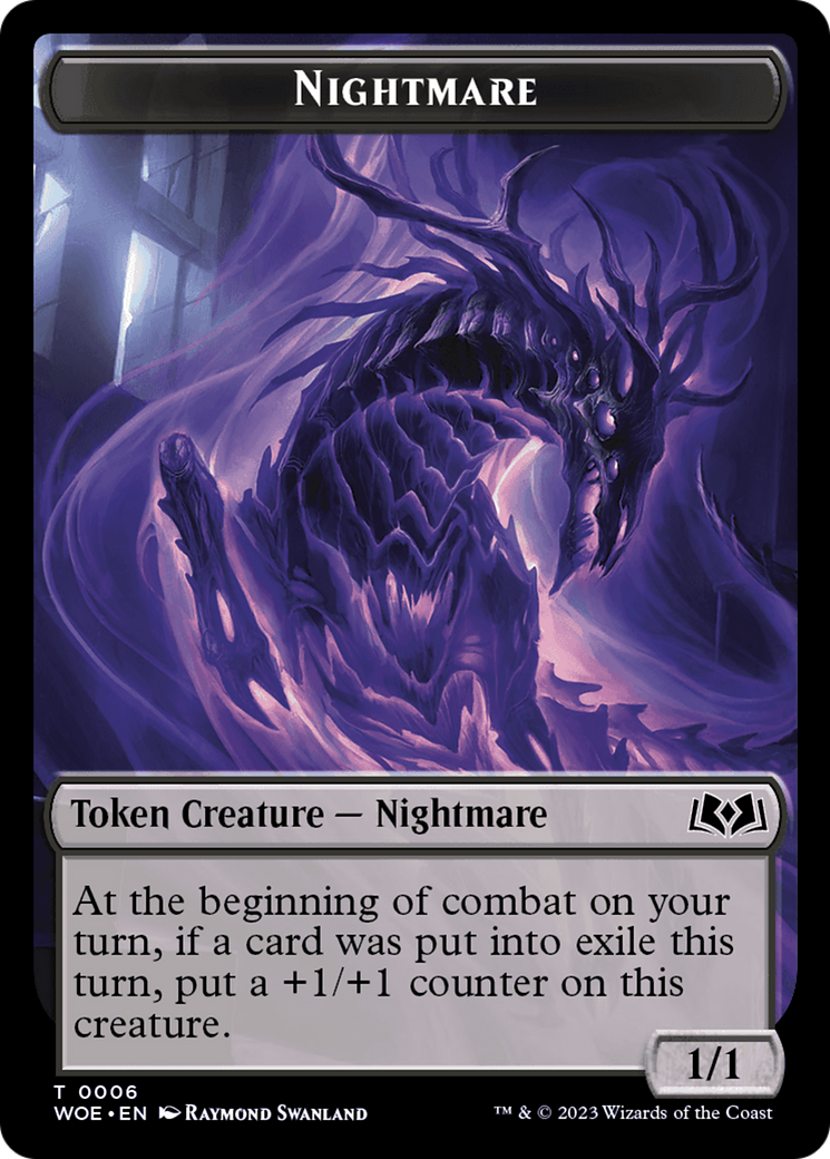 Nightmare Token [Wilds of Eldraine Tokens] | RetroPlay Games