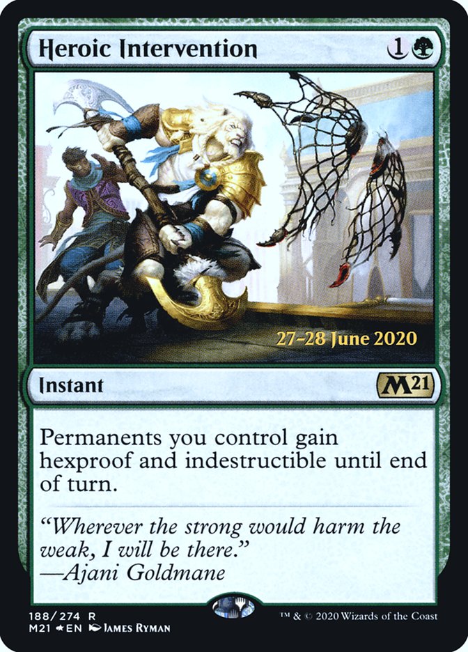 Heroic Intervention  [Core Set 2021 Prerelease Promos] | RetroPlay Games