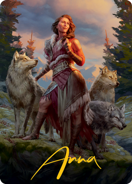 Arlinn, the Pack's Hope 1 Art Card (Gold-Stamped Signature) [Innistrad: Midnight Hunt Art Series] | RetroPlay Games