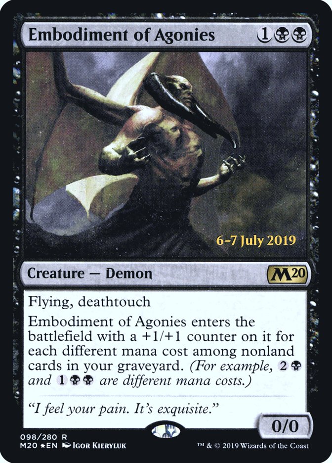 Embodiment of Agonies  [Core Set 2020 Prerelease Promos] | RetroPlay Games