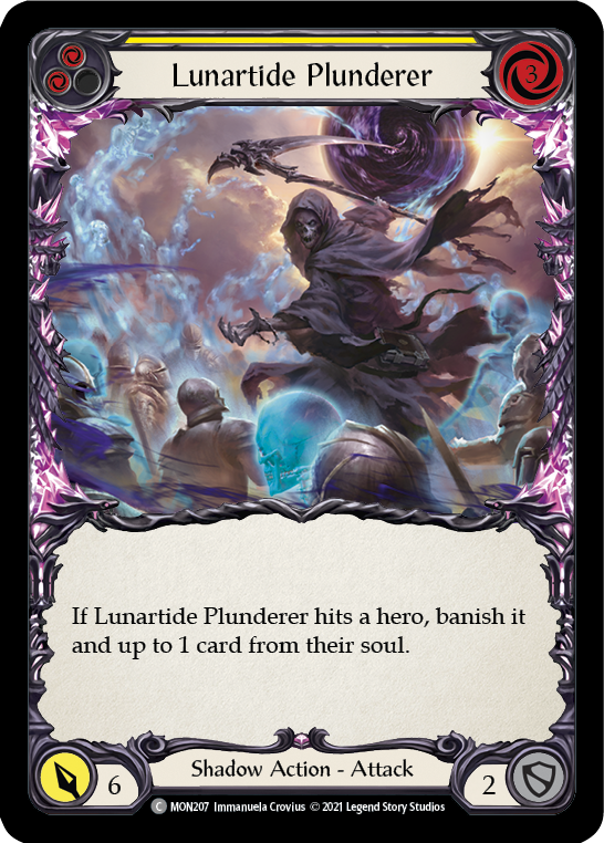 Lunartide Plunderer (Yellow) [MON207-RF] (Monarch)  1st Edition Rainbow Foil | RetroPlay Games