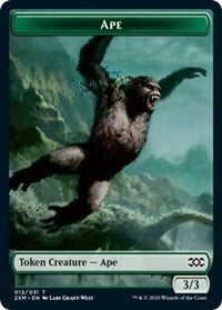 Ape // Golem Double-sided Token [Double Masters Tokens] | RetroPlay Games