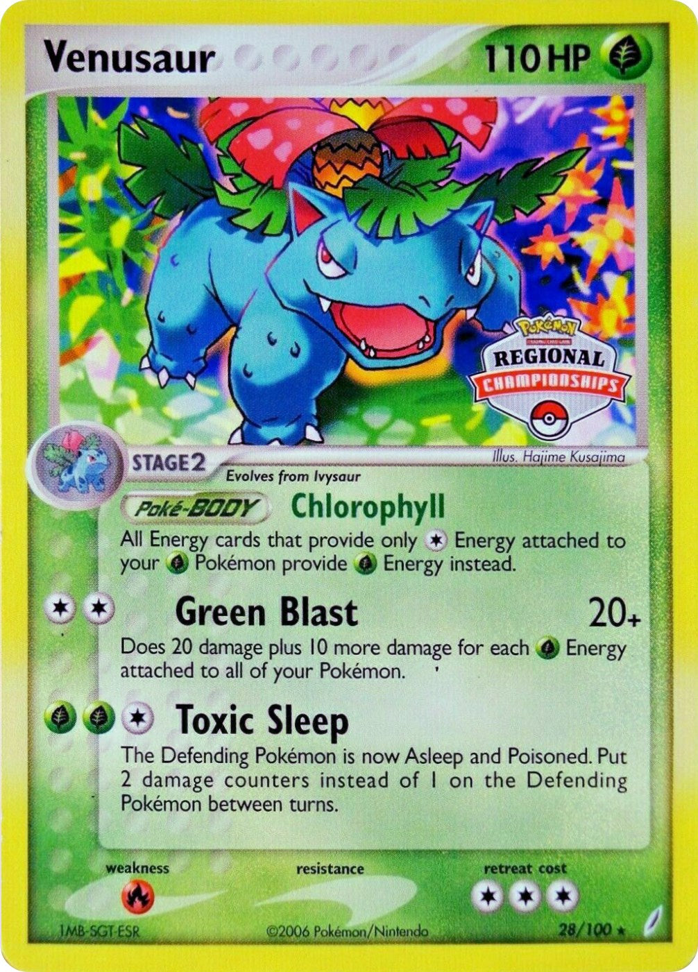 Venusaur (28/100) (Regional Championship Promo) [EX: Crystal Guardians] | RetroPlay Games