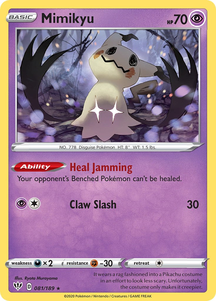 Mimikyu (081/189) (Cosmos Holo) [Sword & Shield: Darkness Ablaze] | RetroPlay Games