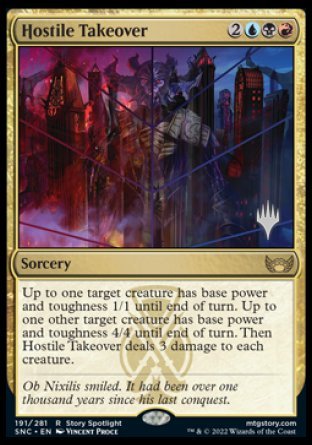 Hostile Takeover (Promo Pack) [Streets of New Capenna Promos] | RetroPlay Games