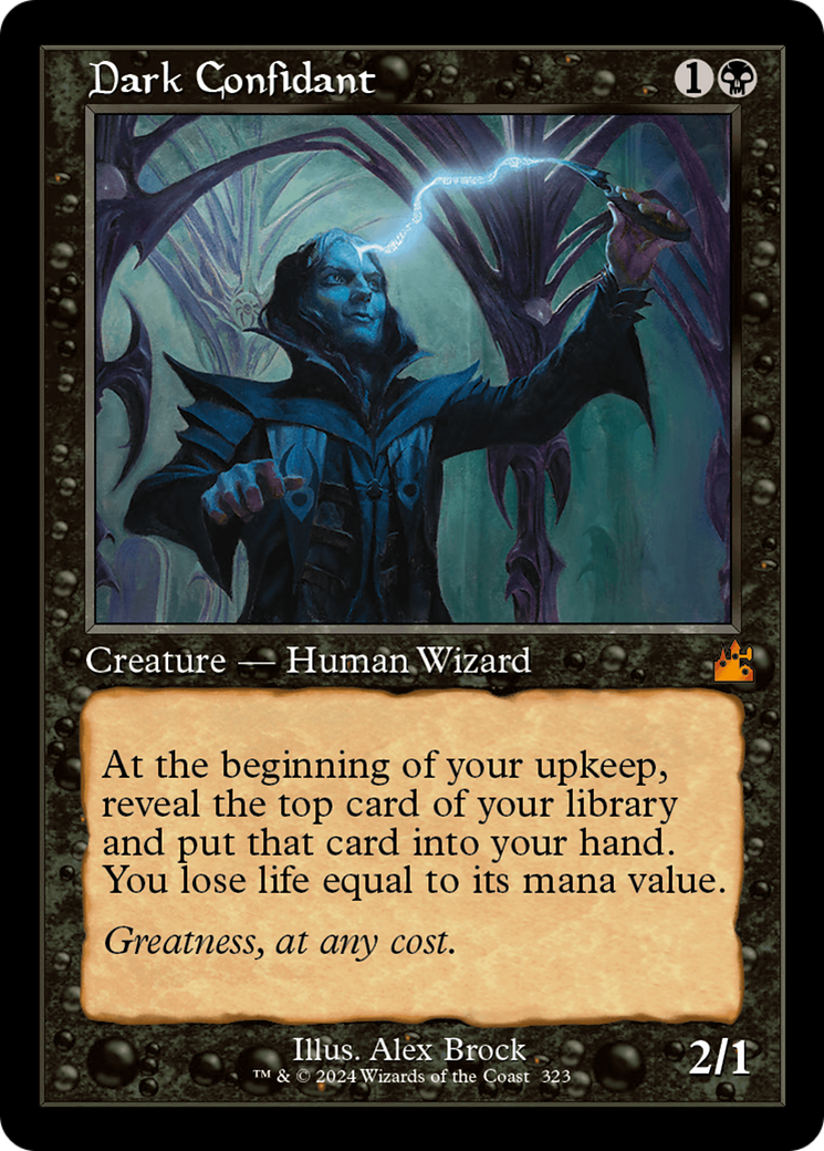 Dark Confidant (Retro Frame) [Ravnica Remastered] | RetroPlay Games