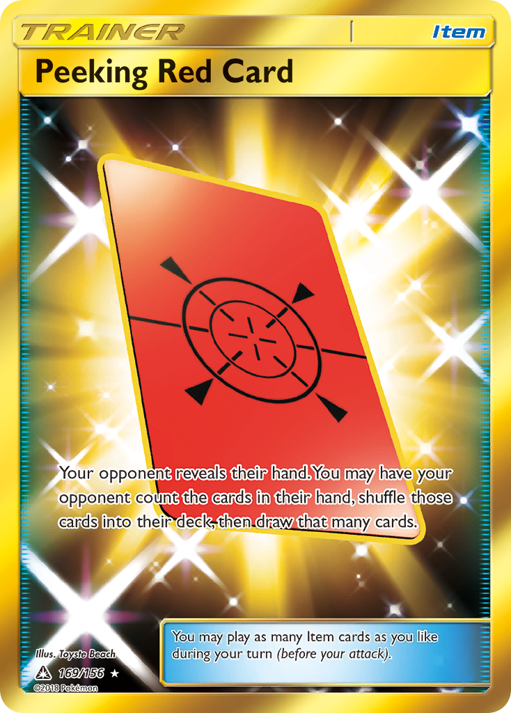 Peeking Red Card (169/156) [Sun & Moon: Ultra Prism] | RetroPlay Games