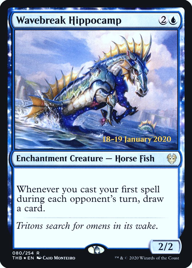 Wavebreak Hippocamp [Theros Beyond Death Prerelease Promos] | RetroPlay Games