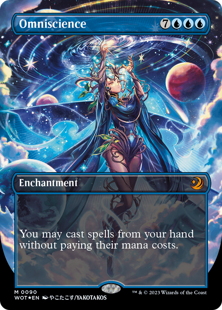 Omniscience (Anime Borderless) (Confetti Foil) [Wilds of Eldraine: Enchanting Tales] | RetroPlay Games