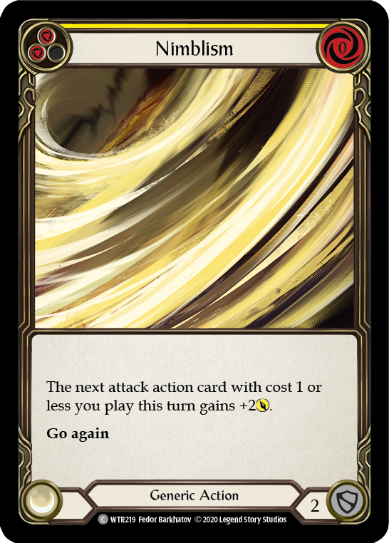 Nimblism (Yellow) [U-WTR219] (Welcome to Rathe Unlimited)  Unlimited Rainbow Foil | RetroPlay Games