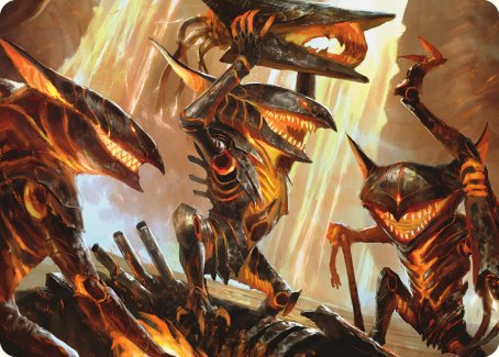 Gleeful Demolition Art Card [Phyrexia: All Will Be One Art Series] | RetroPlay Games