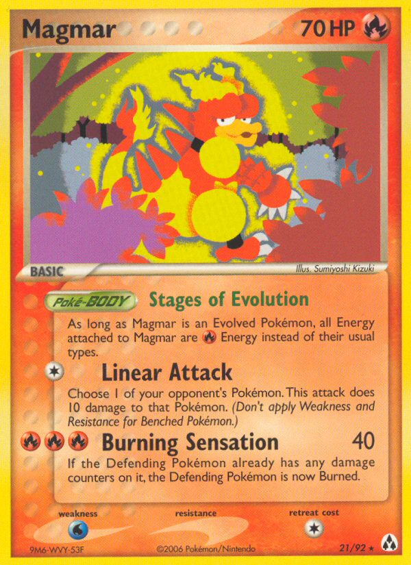 Magmar (21/92) [EX: Legend Maker] | RetroPlay Games