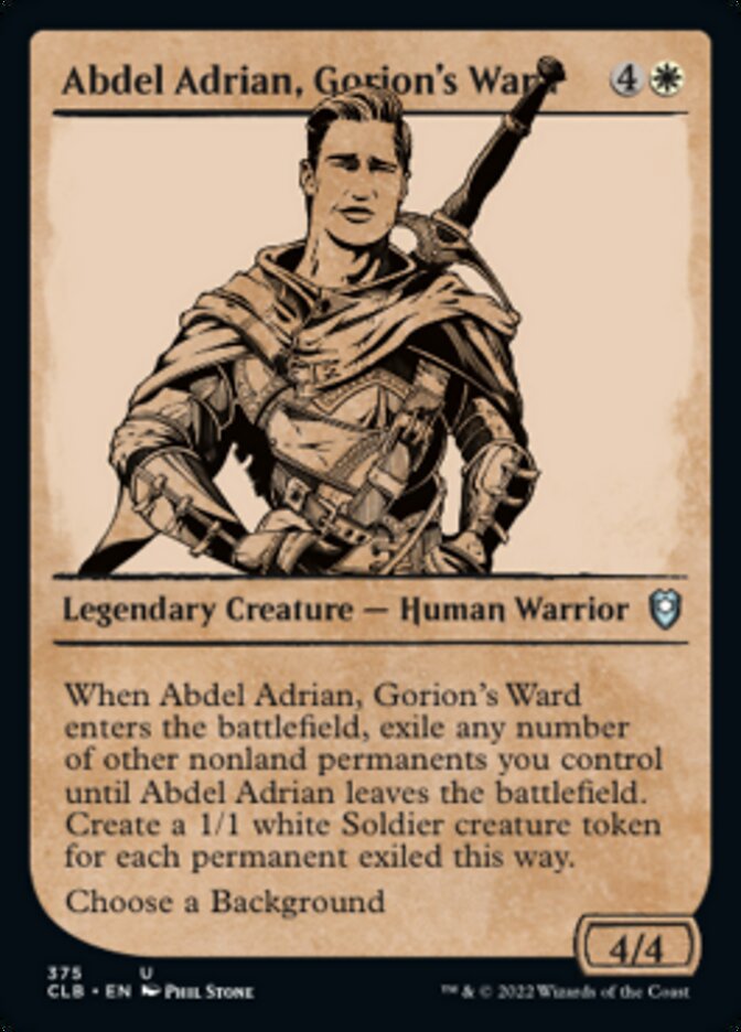 Abdel Adrian, Gorion's Ward (Showcase) [Commander Legends: Battle for Baldur's Gate] | RetroPlay Games