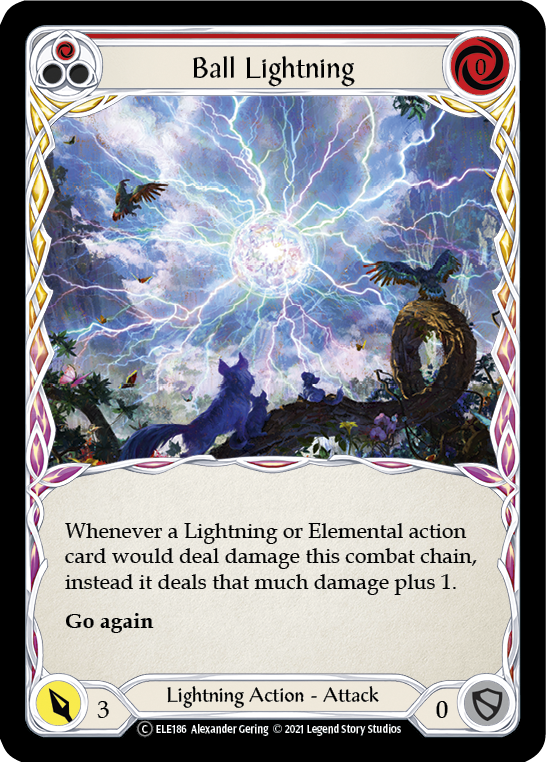 Ball Lightning (Red) [U-ELE186] (Tales of Aria Unlimited)  Unlimited Rainbow Foil | RetroPlay Games