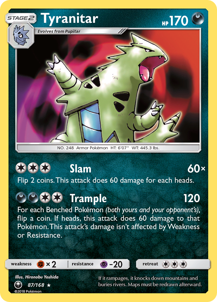 Tyranitar (87/168) [Sun & Moon: Celestial Storm] | RetroPlay Games