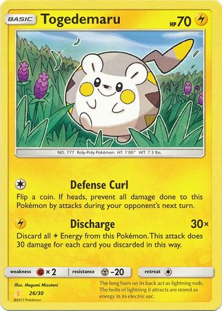 Togedemaru (26/30) [Sun & Moon: Trainer Kit - Alolan Raichu] | RetroPlay Games