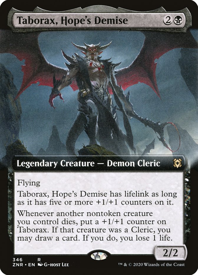 Taborax, Hope's Demise (Extended Art) [Zendikar Rising] | RetroPlay Games