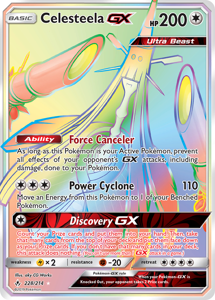 Celesteela GX (228/214) [Sun & Moon: Unbroken Bonds] | RetroPlay Games