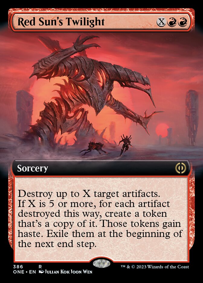 Red Sun's Twilight (Extended Art) [Phyrexia: All Will Be One] | RetroPlay Games