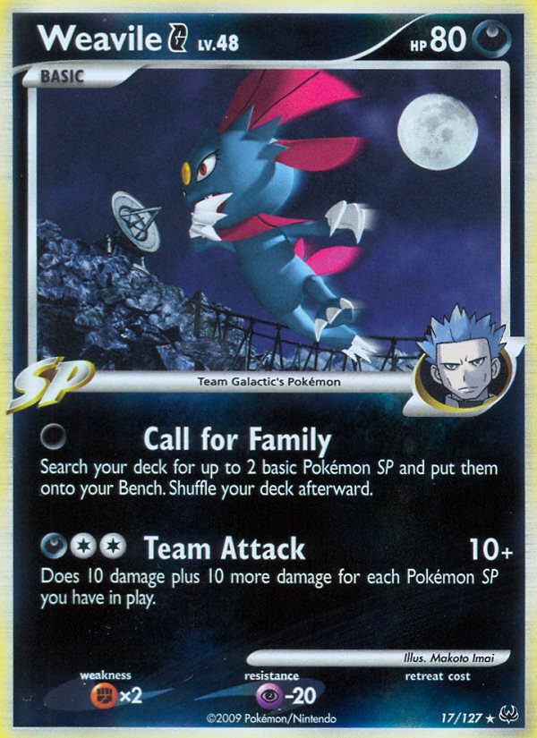 Weavile G (17/127) [Platinum: Base Set] | RetroPlay Games